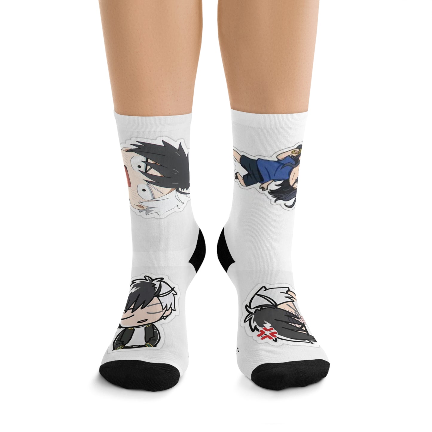 Anime-Inspired Windbreaker Novelty Socks