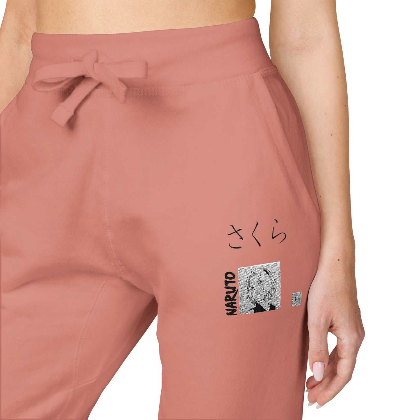 Sakura Haruno-Naruto Fleece Sweatpants for Leisure