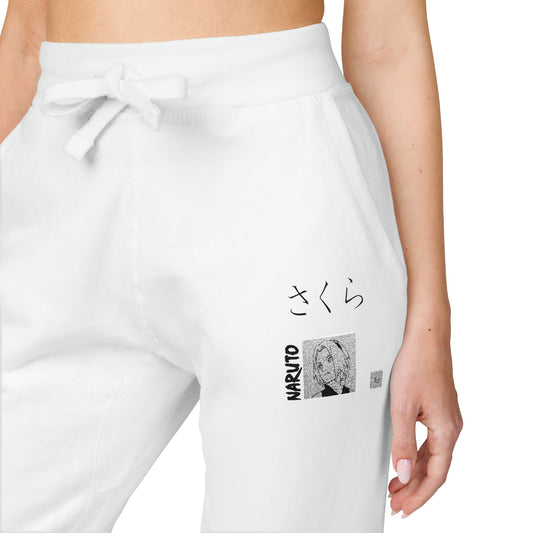 Sakura Haruno-Naruto Fleece Sweatpants for Leisure