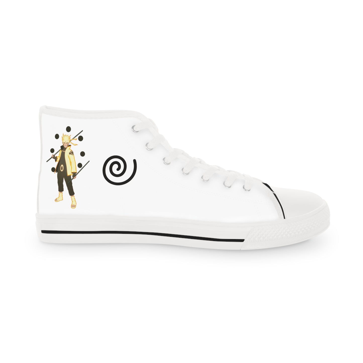 Anime Inspired Naruto-Sasuke Manga Anime Designed Hight Top Shoes