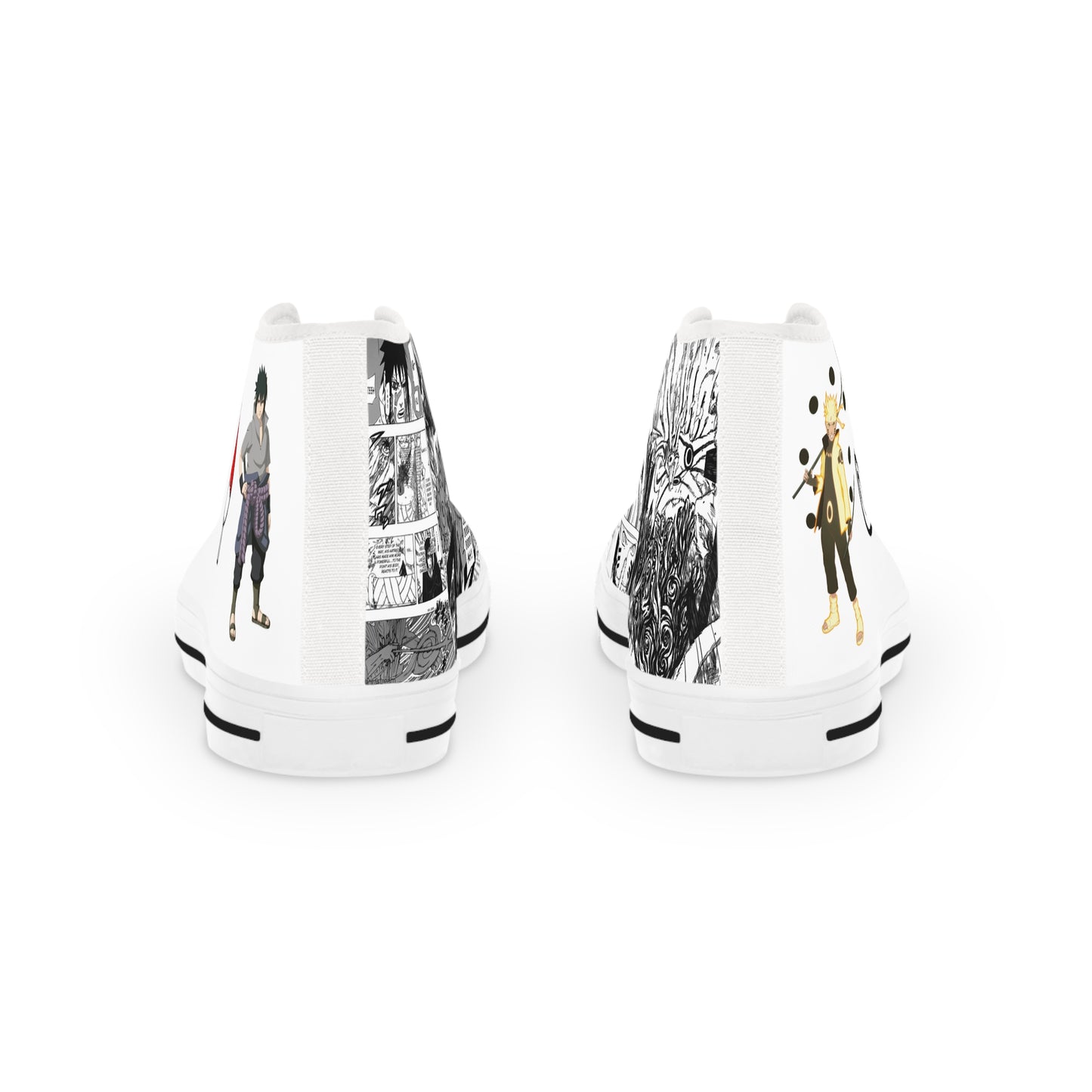 Anime Inspired Naruto-Sasuke Manga Anime Designed Hight Top Shoes