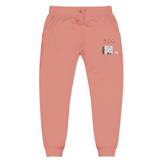Sakura Haruno-Naruto Fleece Sweatpants for Leisure